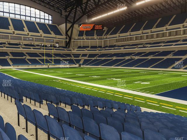 Seating view for Lucas Oil Stadium Section 108