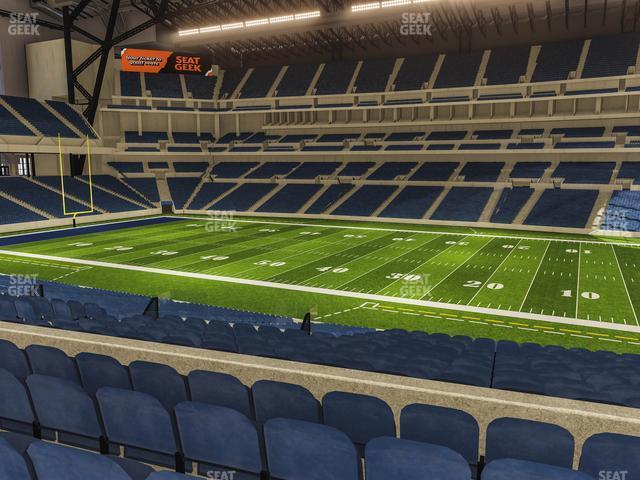 Seating view for Lucas Oil Stadium Section 237