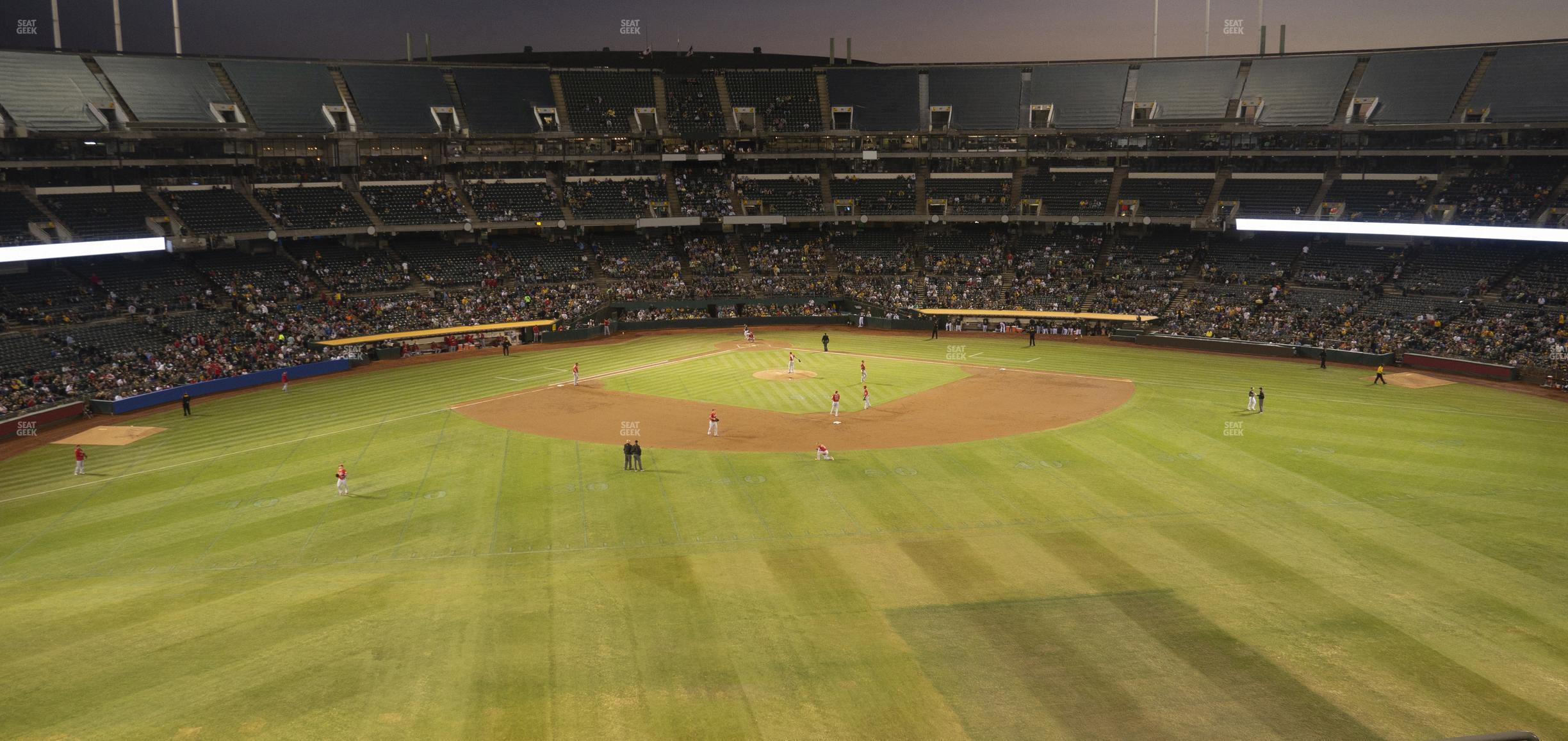 Seating view for Oakland Coliseum Section 244