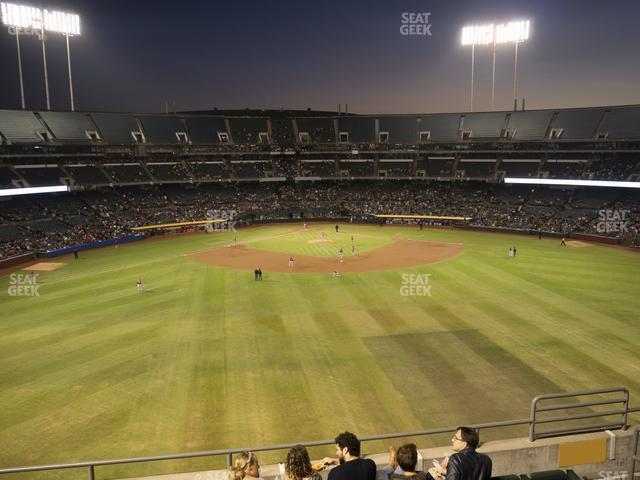 Seating view for Oakland Coliseum Section 244