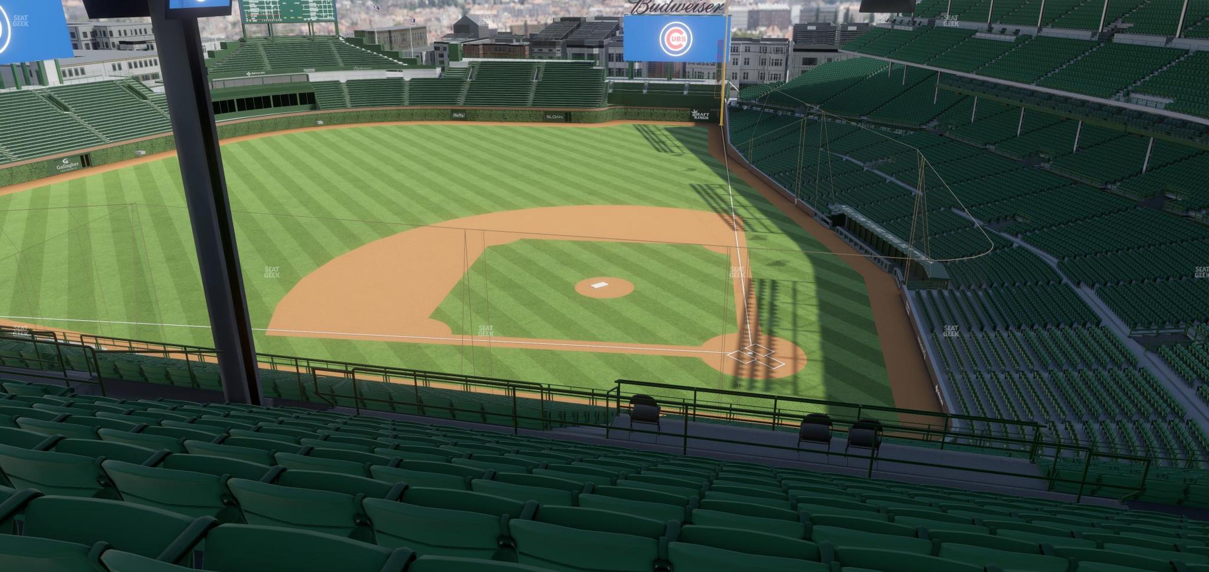 Seating view for Wrigley Field Section 413 Left