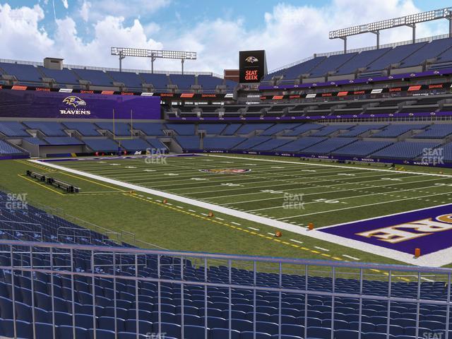 Seating view for M&T Bank Stadium Section 146