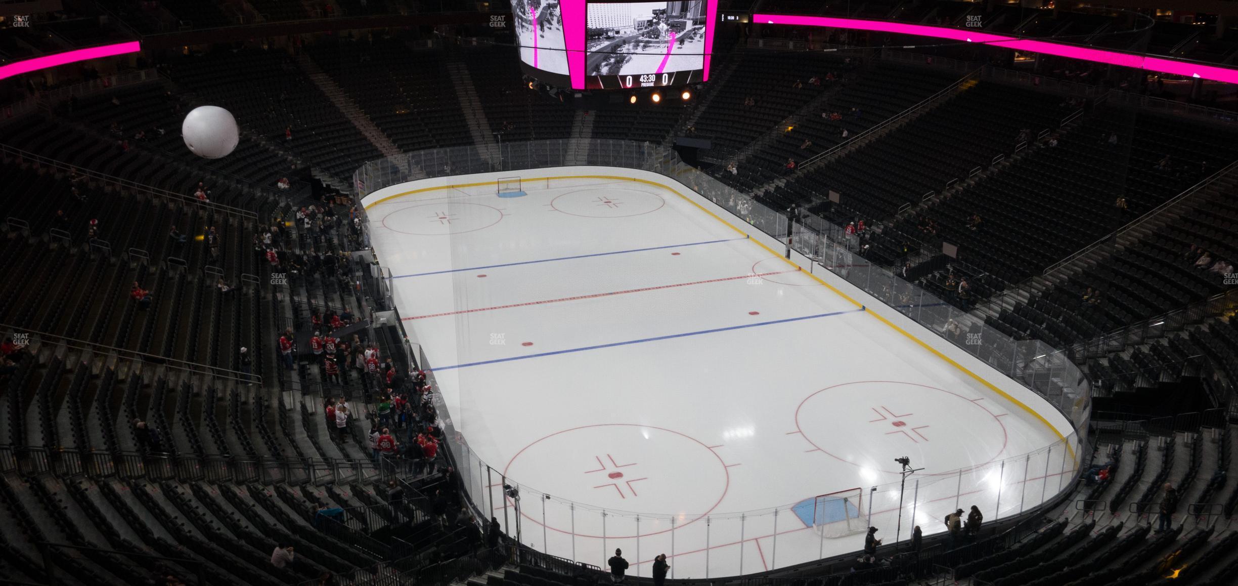 Seating view for T-Mobile Arena Section 212