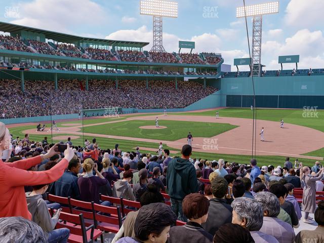 Seating view for Fenway Park Section Loge Box 107