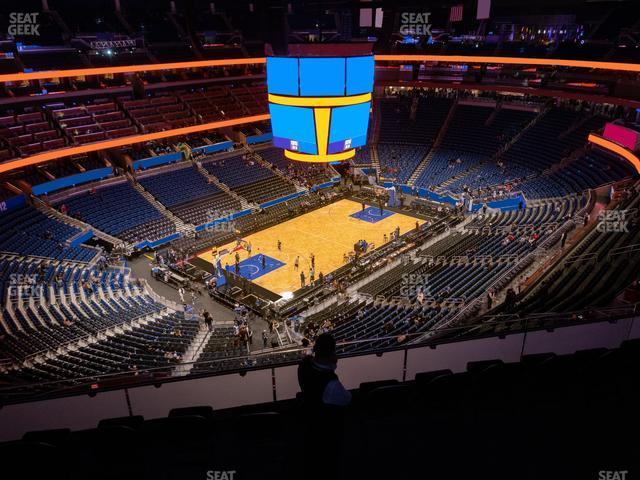 Seating view for Kia Center Section 213