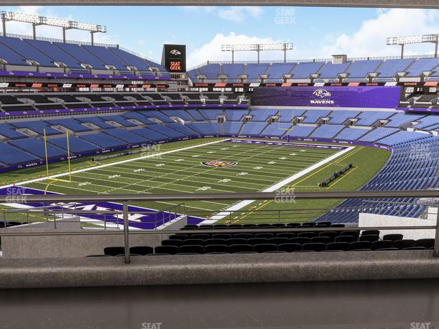 Seating view for M&T Bank Stadium Section Suite 336