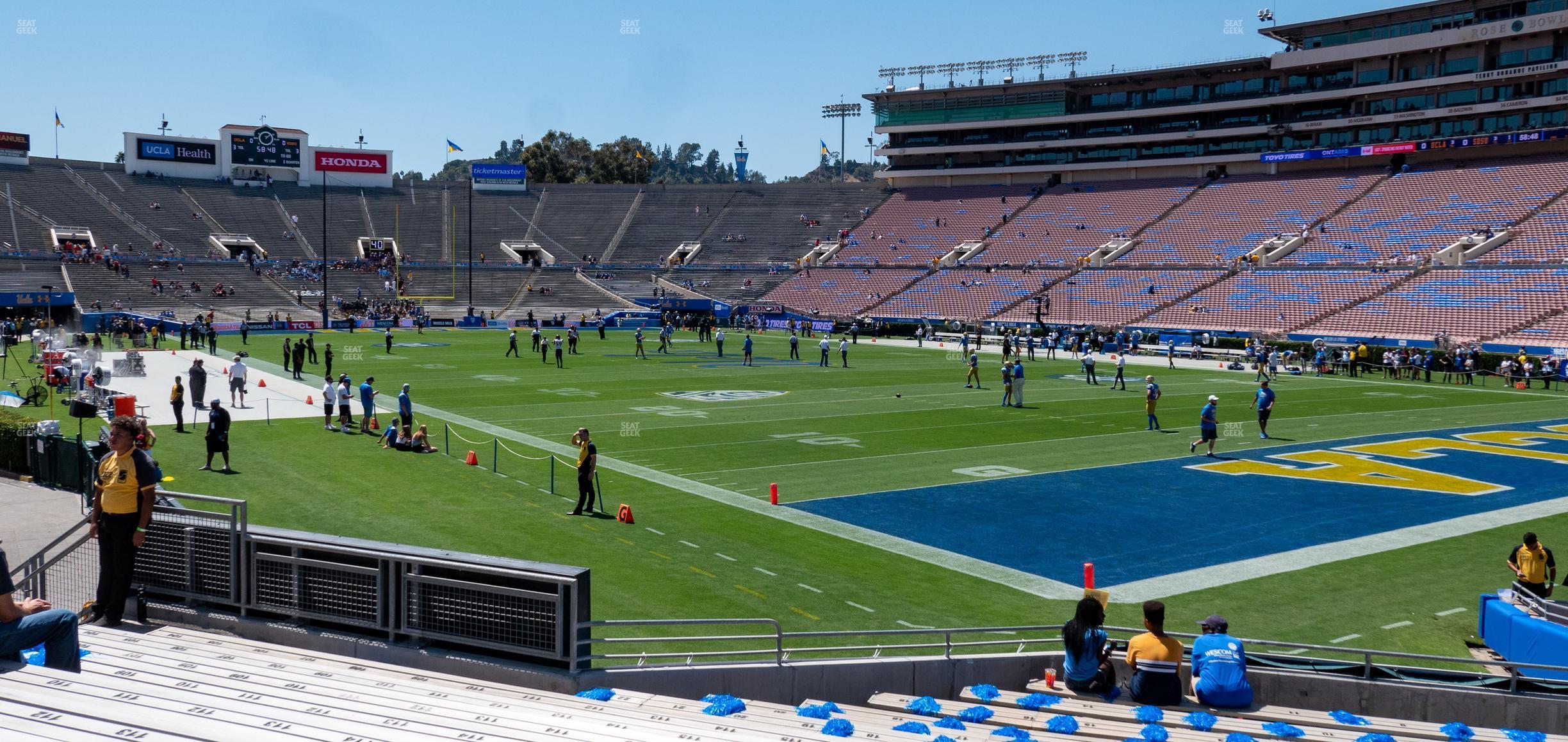 Seating view for Rose Bowl Stadium Section Lower 9