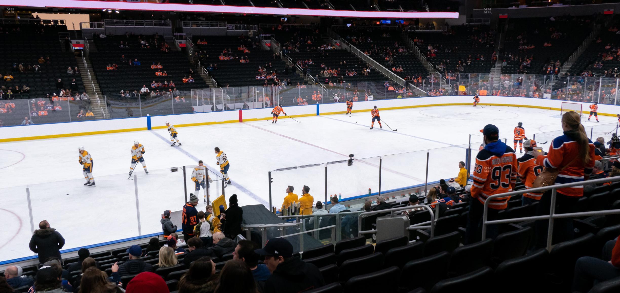 Seating view for Rogers Place Section 104