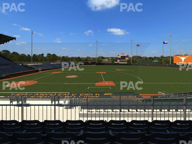 Seating view for UFCU Disch-Falk Field Section 101