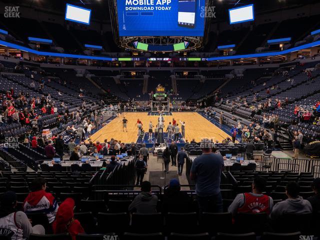 Seating view for Target Center Section 121