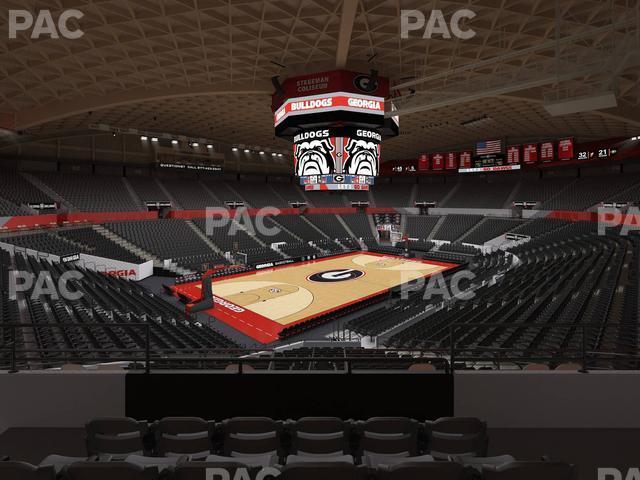 Seating view for Stegeman Coliseum Section Yy