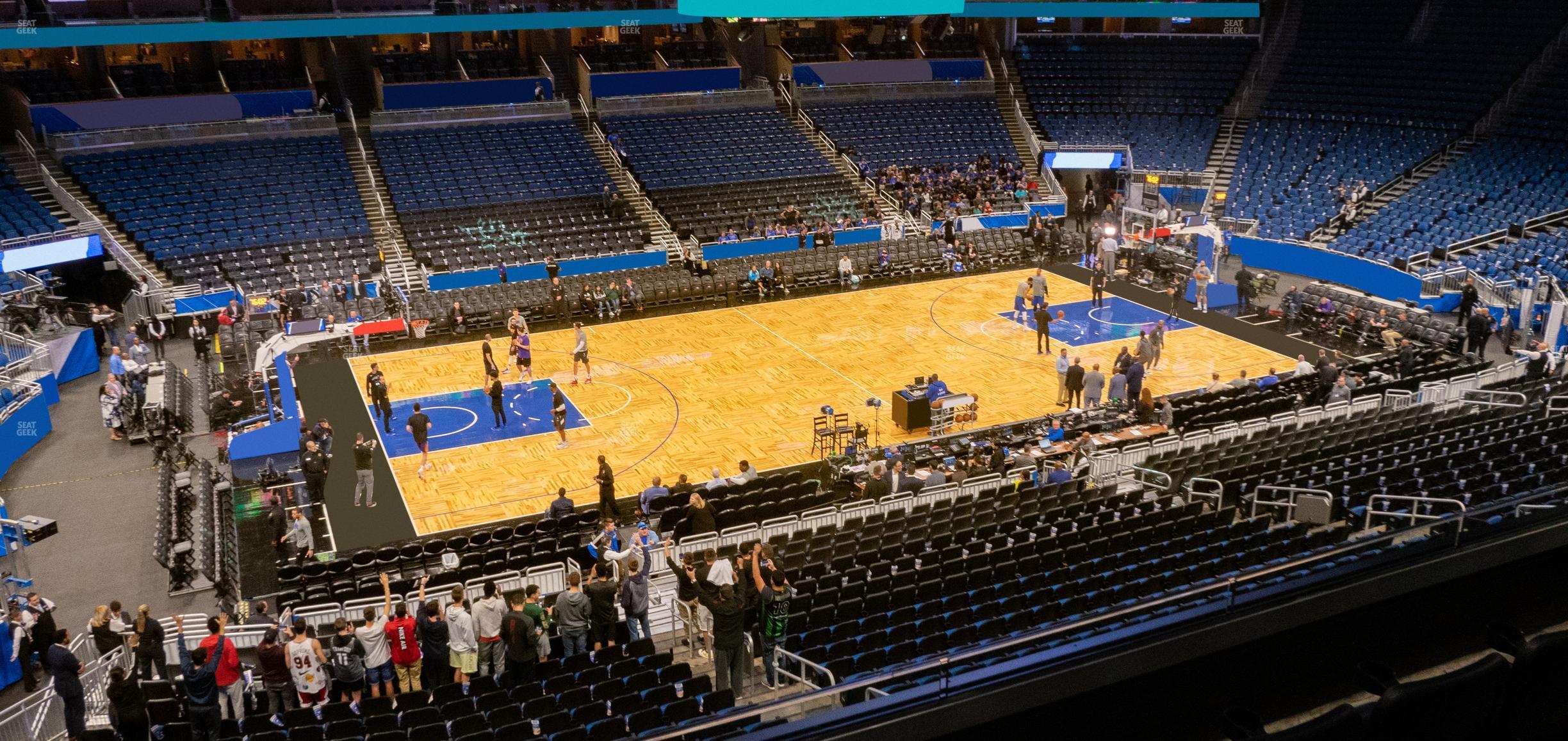 Seating view for Kia Center Section Club E