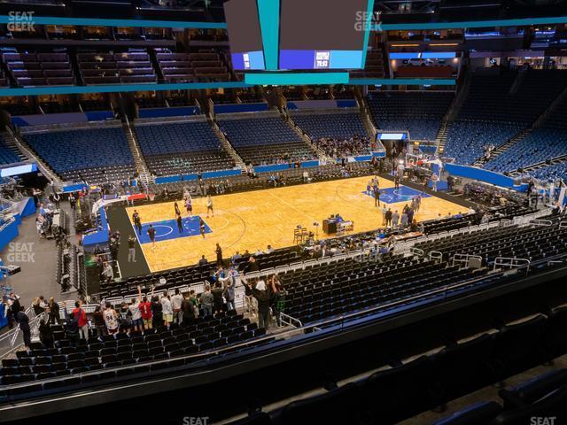 Seating view for Kia Center Section Club E