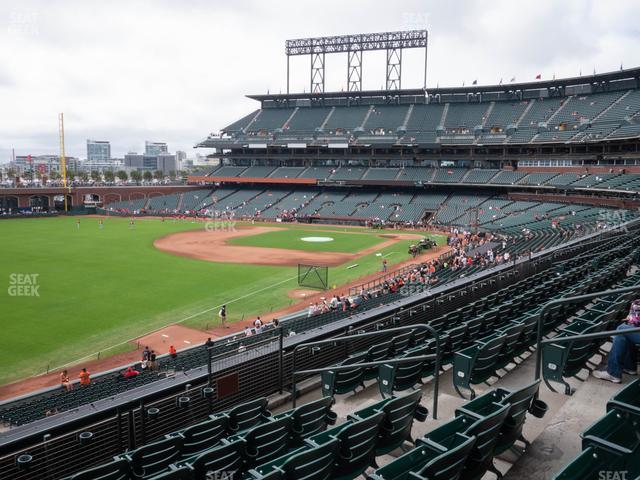 Seating view for Oracle Park Section Club Level 231