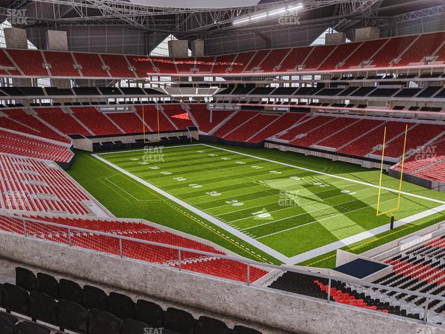 Seating view for Mercedes-Benz Stadium Section 203