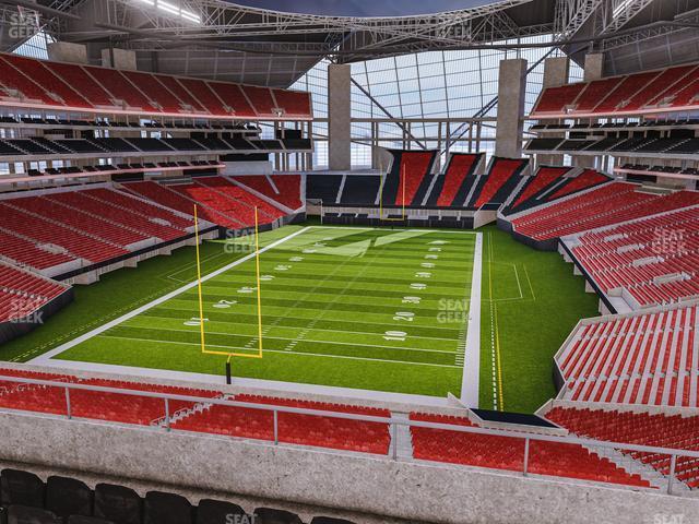 Seating view for Mercedes-Benz Stadium Section 222