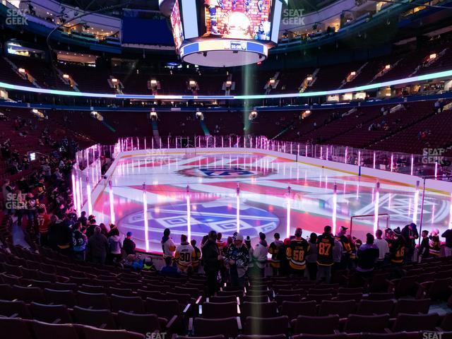 Seating view for Rogers Arena Section 112