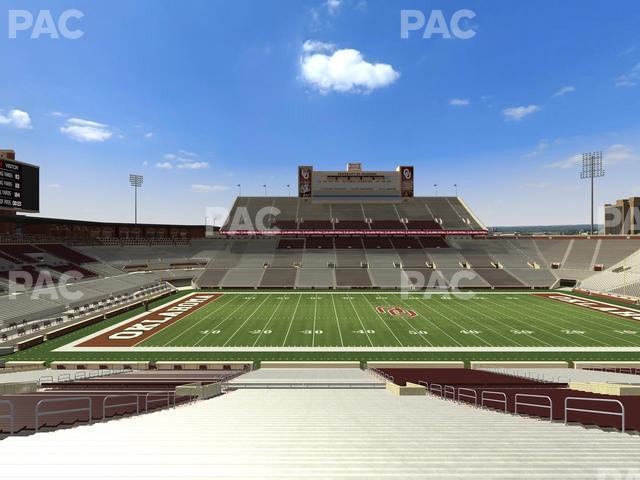 Seating view for Gaylord Family Oklahoma Memorial Stadium Section 32