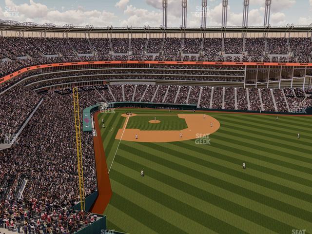 Seating view for Progressive Field Section Standing Right Field Terrace 511