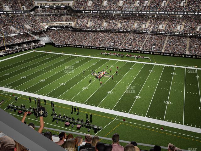 Seating view for Caesars Superdome Section 541