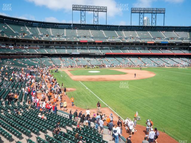 Seating view for Oracle Park Section Arcade 150