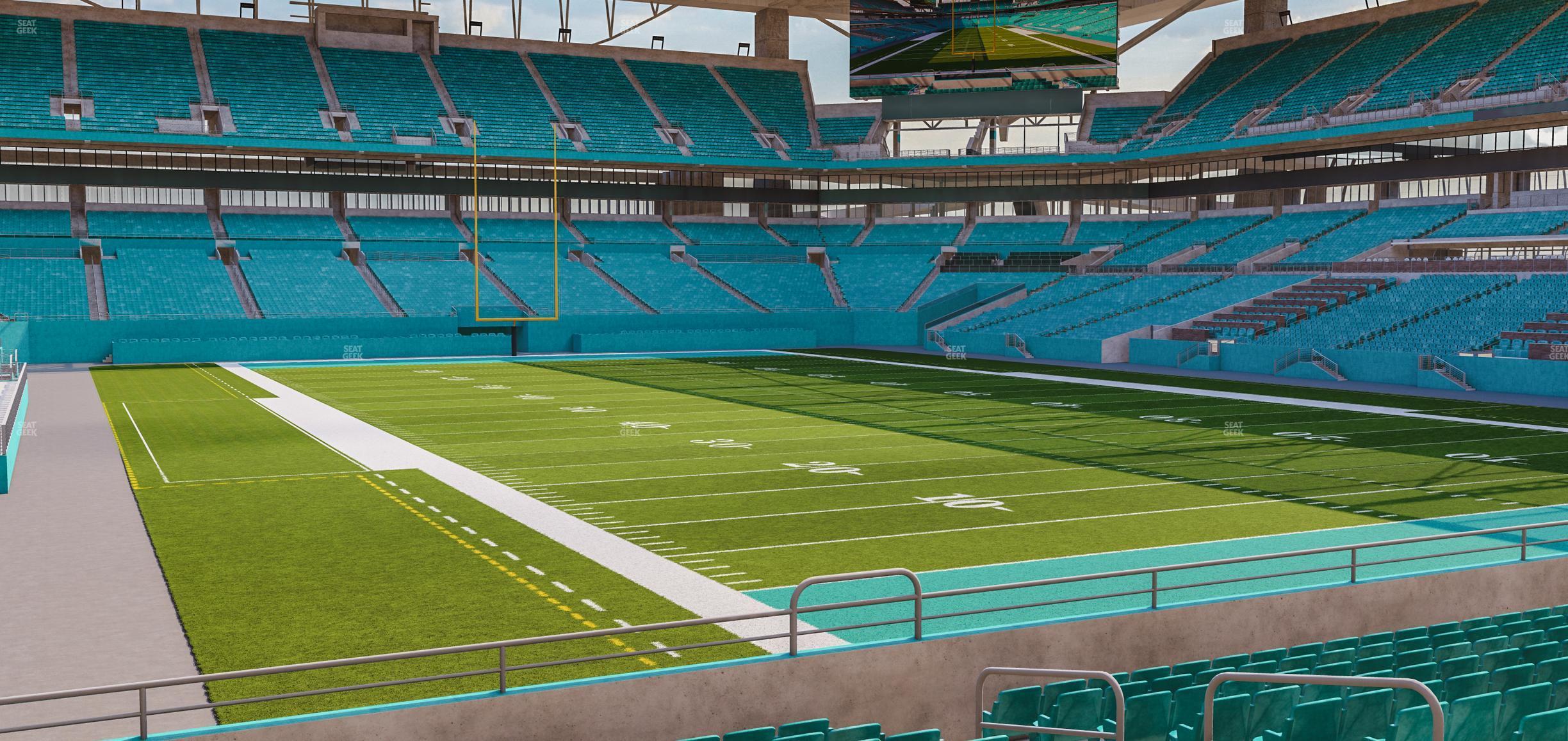 Seating view for Hard Rock Stadium Section 107