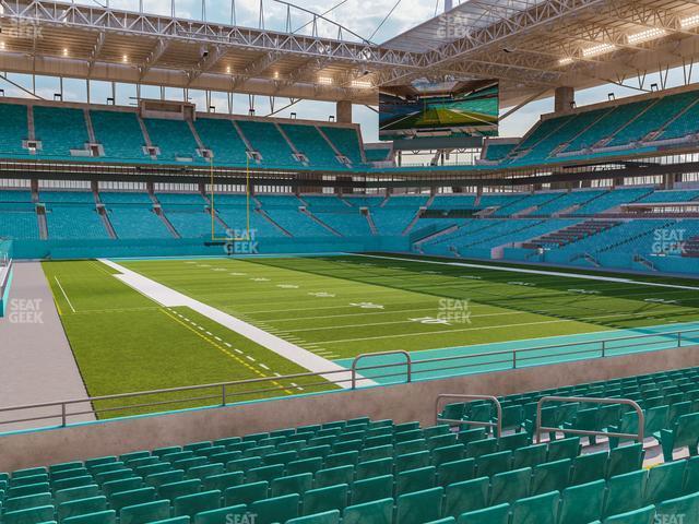 Seating view for Hard Rock Stadium Section 107