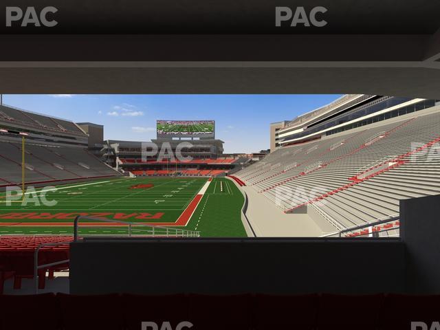 Seating view for Razorback Stadium Section 129