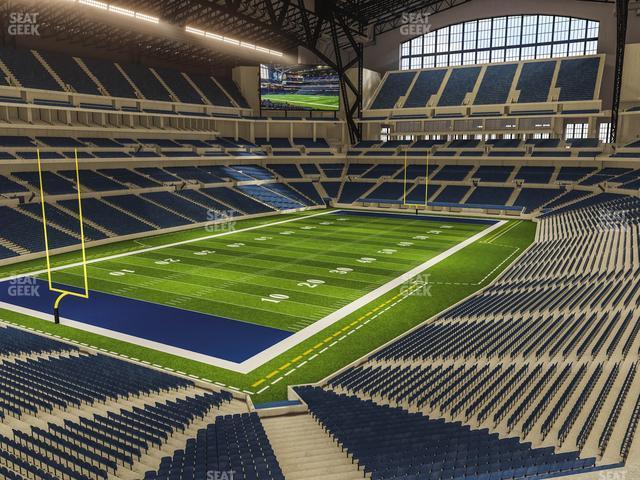 Seating view for Lucas Oil Stadium Section 349