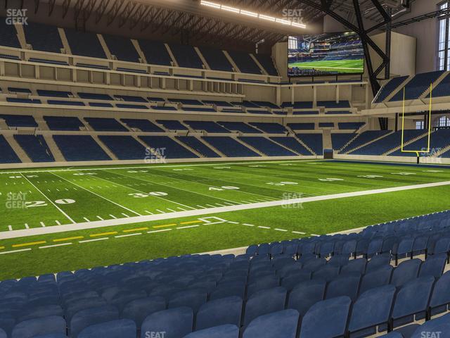 Seating view for Lucas Oil Stadium Section 116