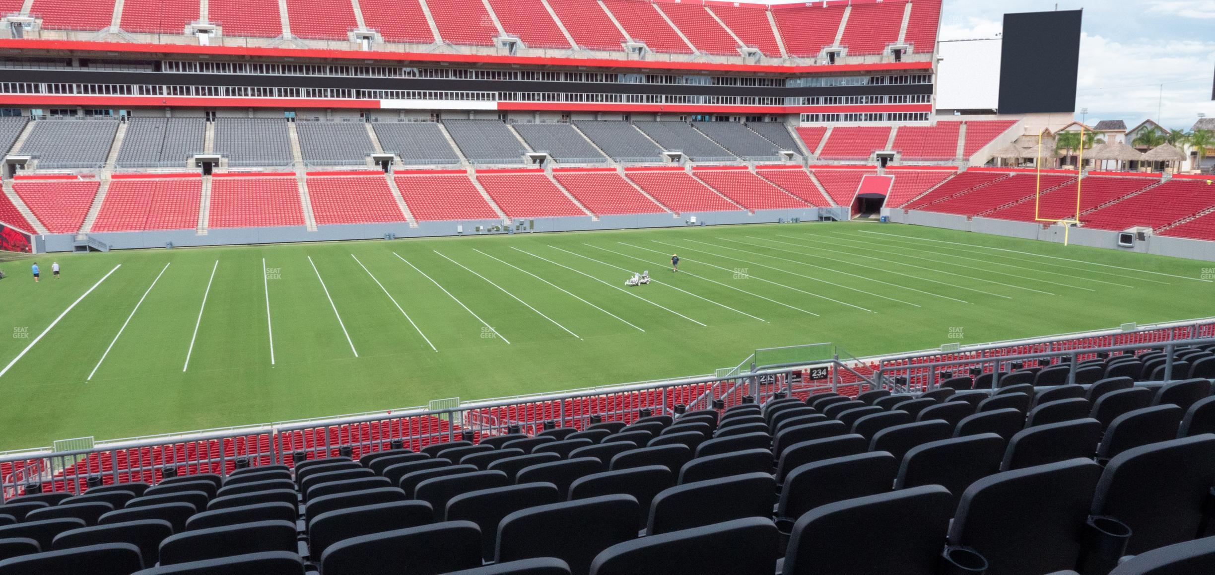 Seating view for Raymond James Stadium Section 233