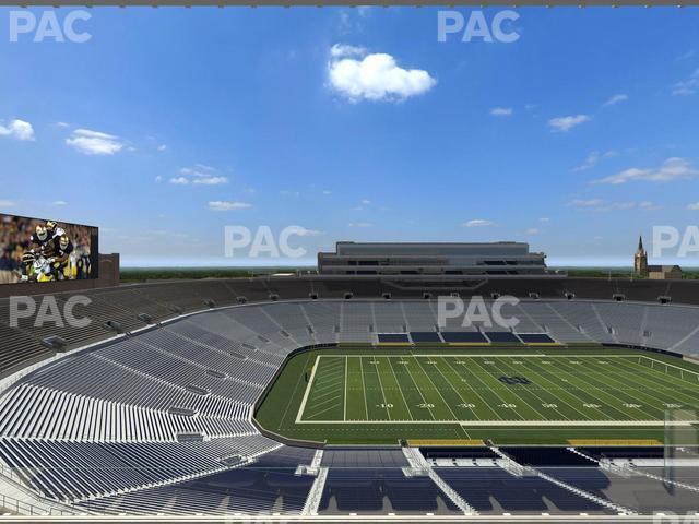 Seating view for Notre Dame Stadium Section Corbett Club 811