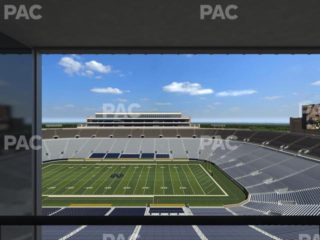 Seating view for Notre Dame Stadium Section Duncan Club 824