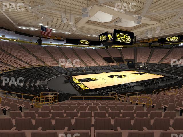 Seating view for Carver-Hawkeye Arena Section L