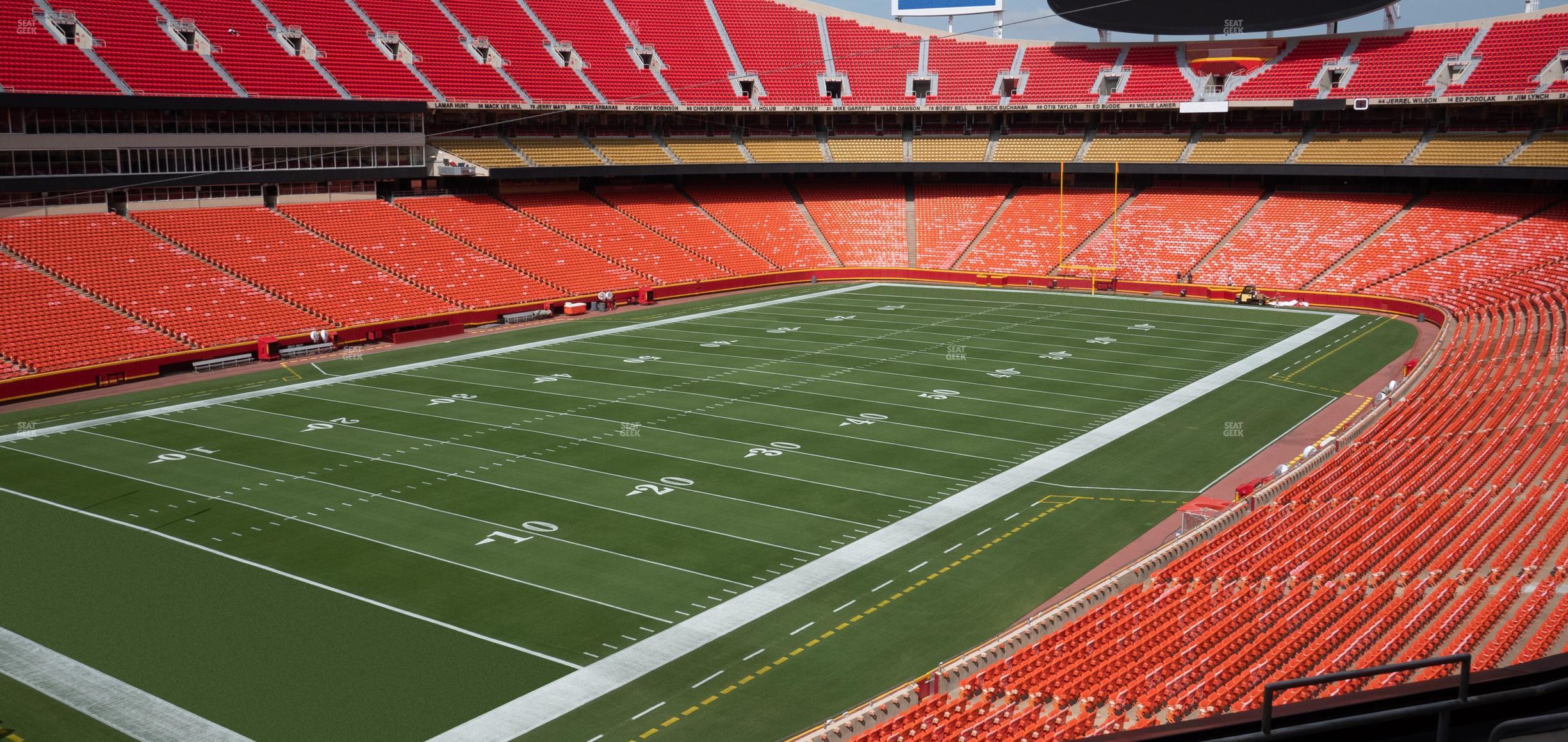 Seating view for GEHA Field at Arrowhead Stadium Section 208