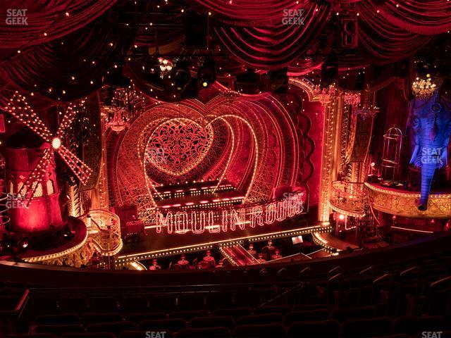 Seating view for Al Hirschfeld Theatre Section Mezzanine Rear Left