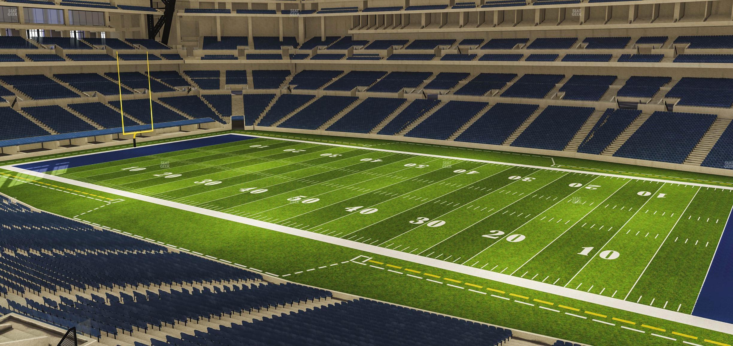 Seating view for Lucas Oil Stadium Section 309