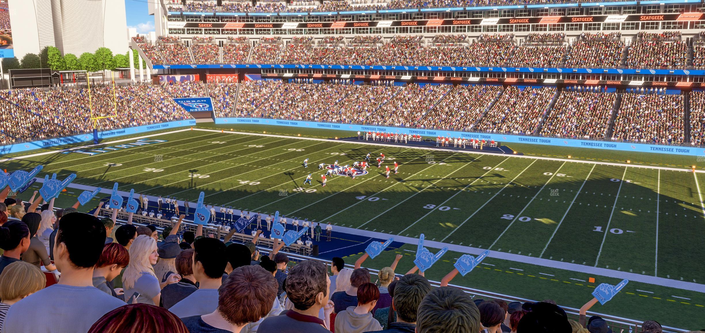 Seating view for Nissan Stadium Section 232