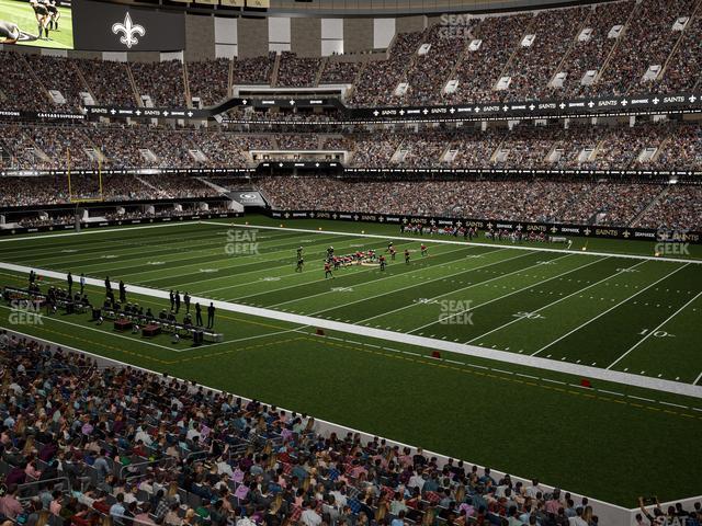 Seating view for Caesars Superdome Section 255