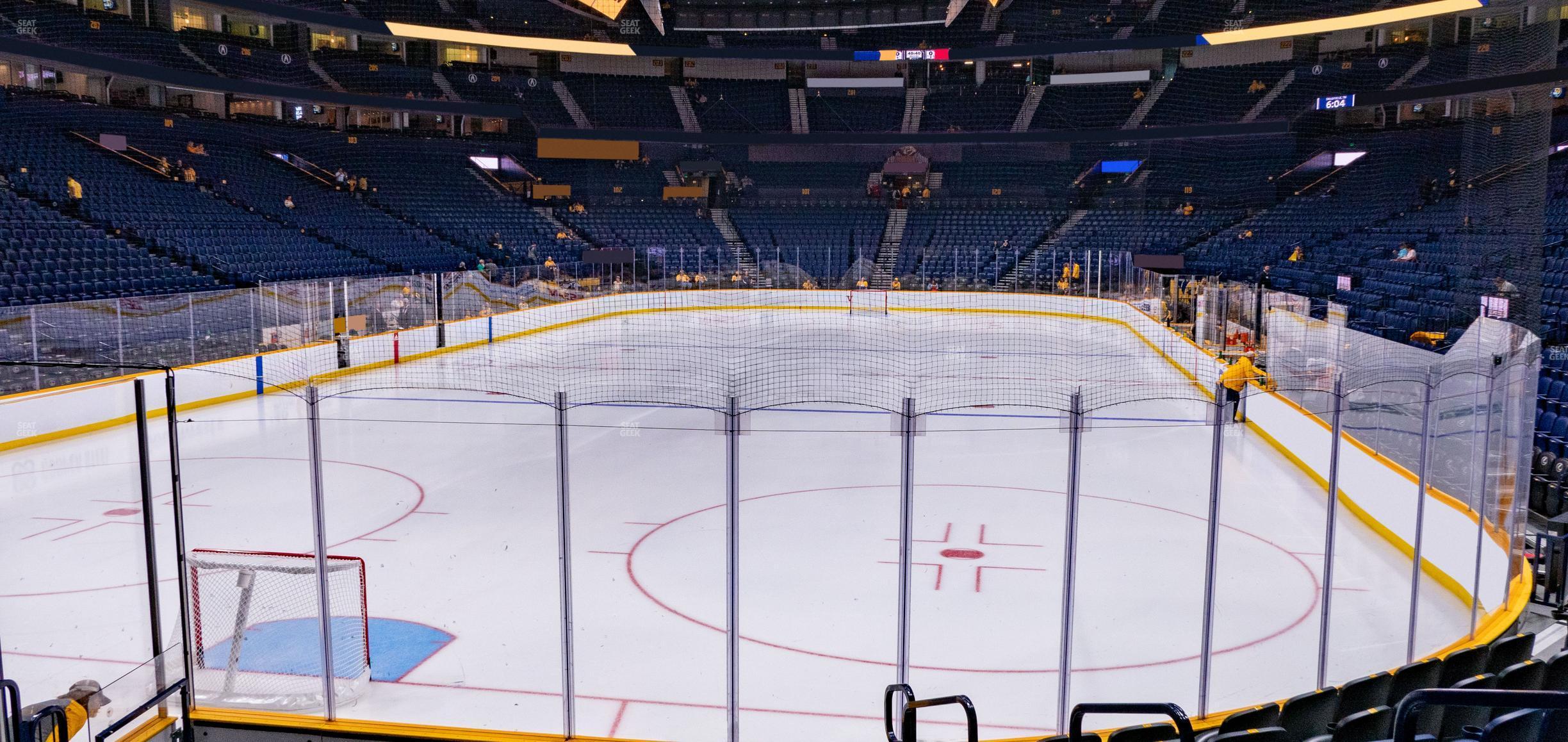 Seating view for Bridgestone Arena Section 111