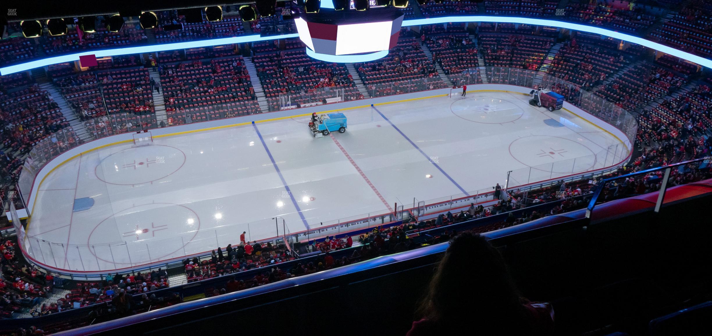 Seating view for Scotiabank Saddledome Section Press Level 16