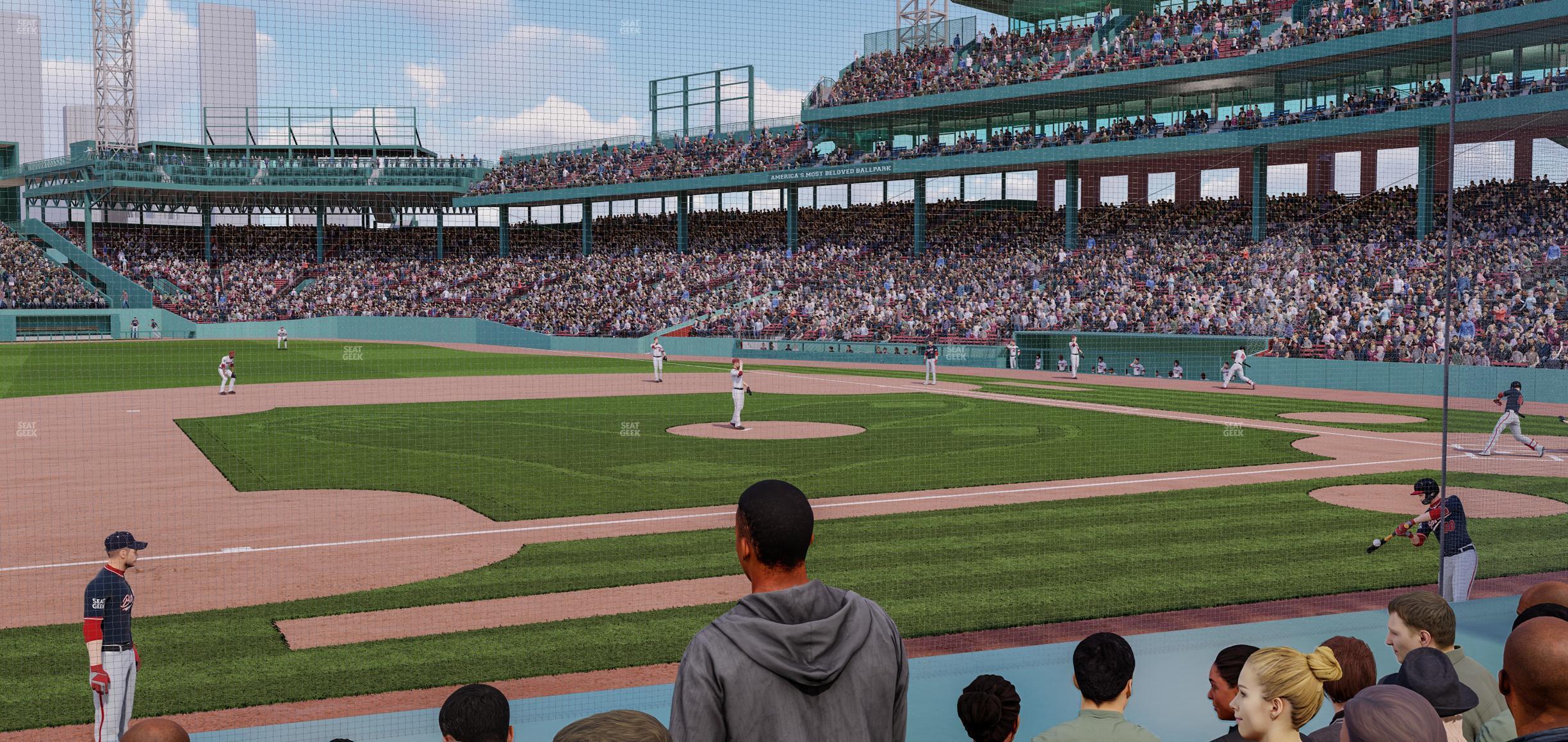 Seating view for Fenway Park Section Field Box 65