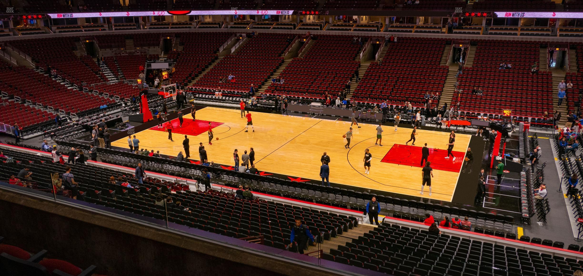 Seating view for United Center Section 216