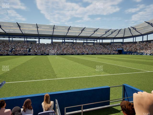 Seating view for Children's Mercy Park Section U M B Field Club 4