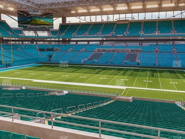 Seating view for Hard Rock Stadium Section 216