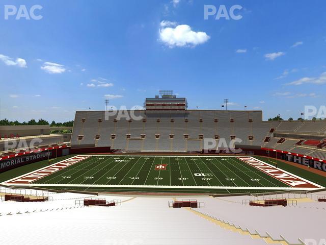 Seating view for Memorial Stadium - Indiana Section 26