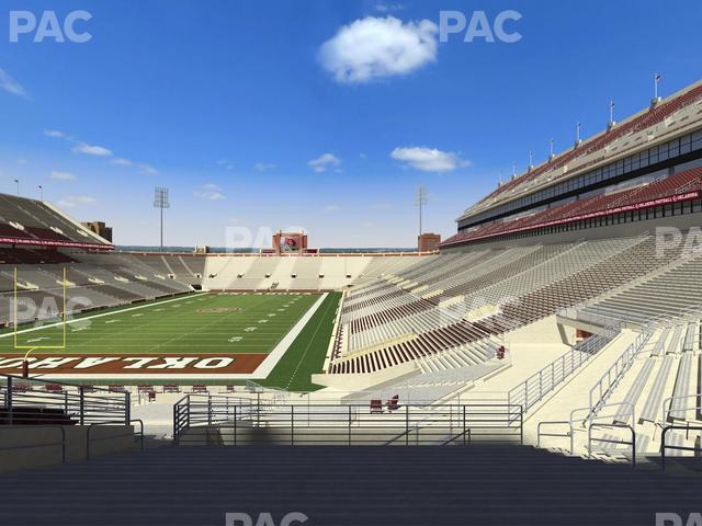 Seating view for Gaylord Family Oklahoma Memorial Stadium Section 41