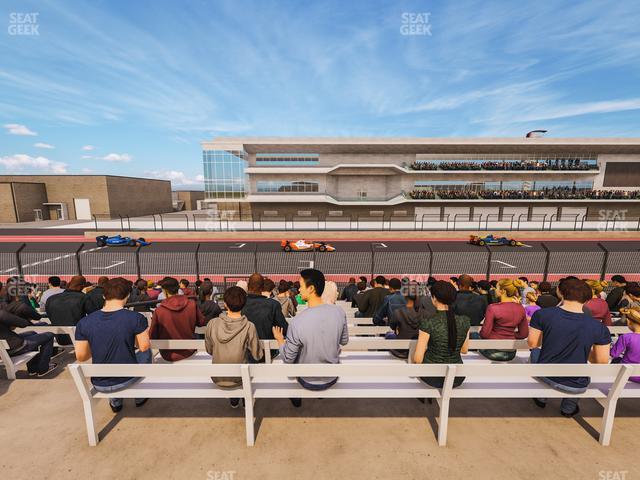 Seating view for Circuit of The Americas Section Main Grandstand Loge 3 A