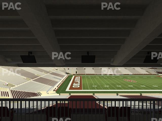 Seating view for Gaylord Family Oklahoma Memorial Stadium Section 9