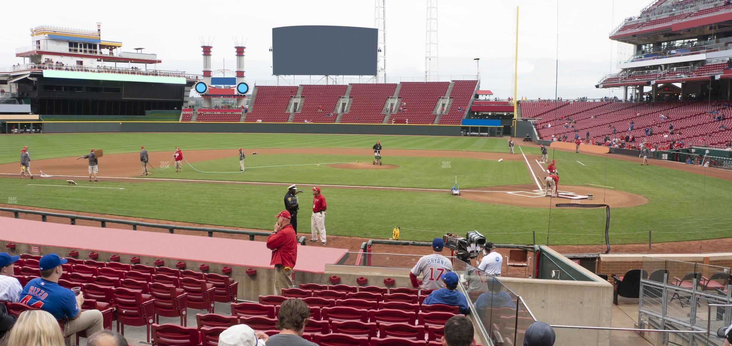 Seating view for Great American Ball Park Section 120